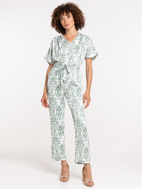 Combipantalon imprimé femme