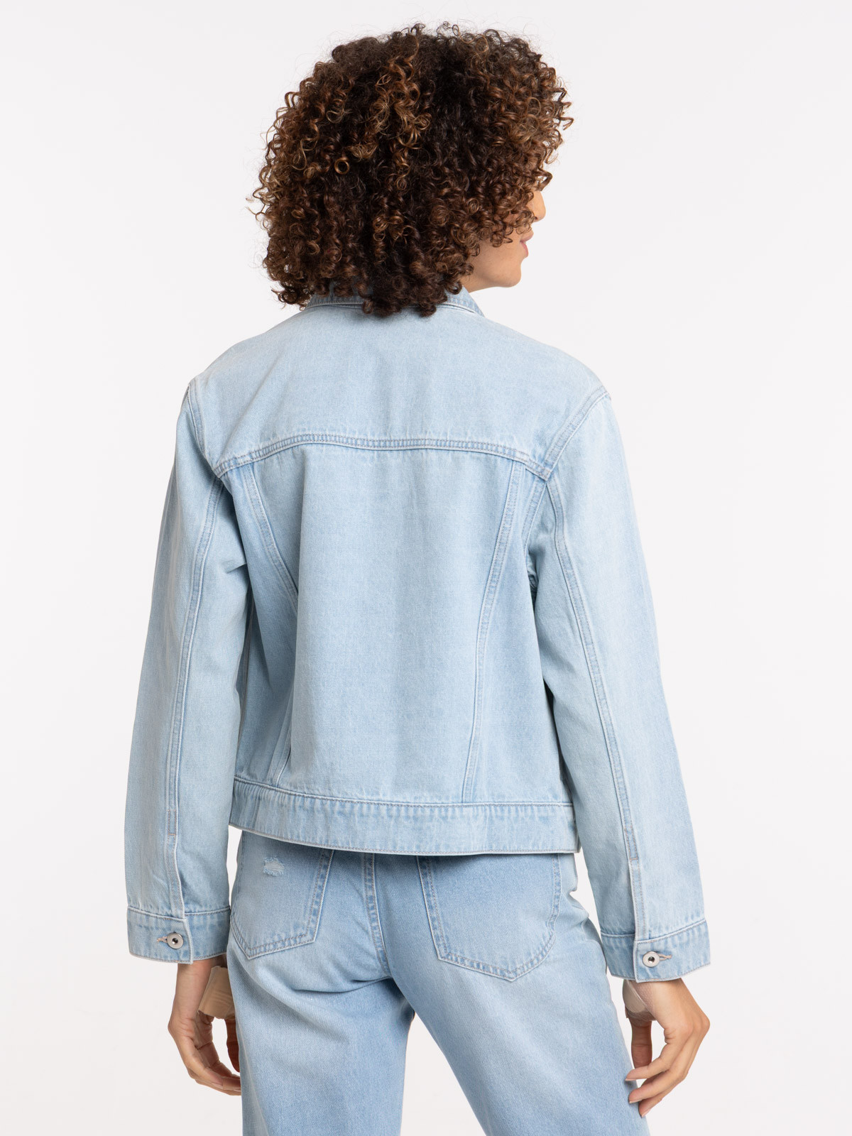 Veste en jean bleach femme Veste en jean bleach femme