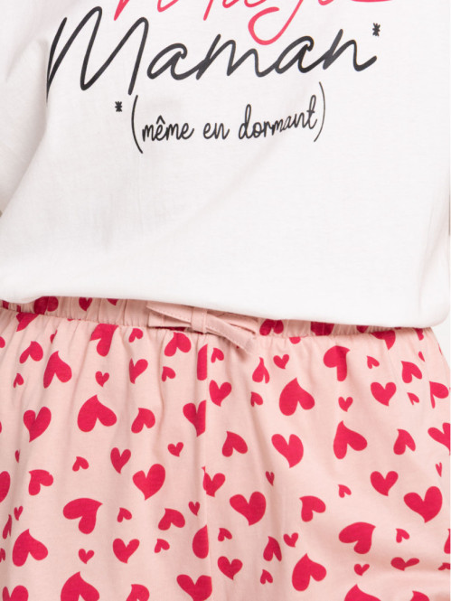 Pyjashort message blanc...