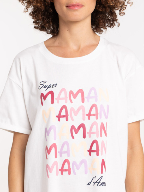 Chemise de nuit message femme