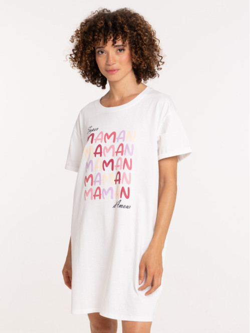 Chemise de nuit message femme