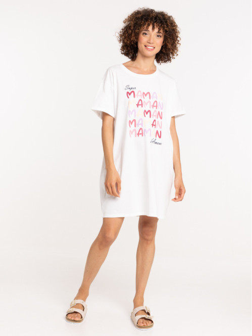 Chemise de nuit message femme