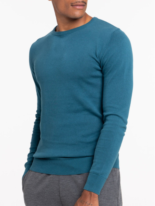 Pull bleu cascade homme