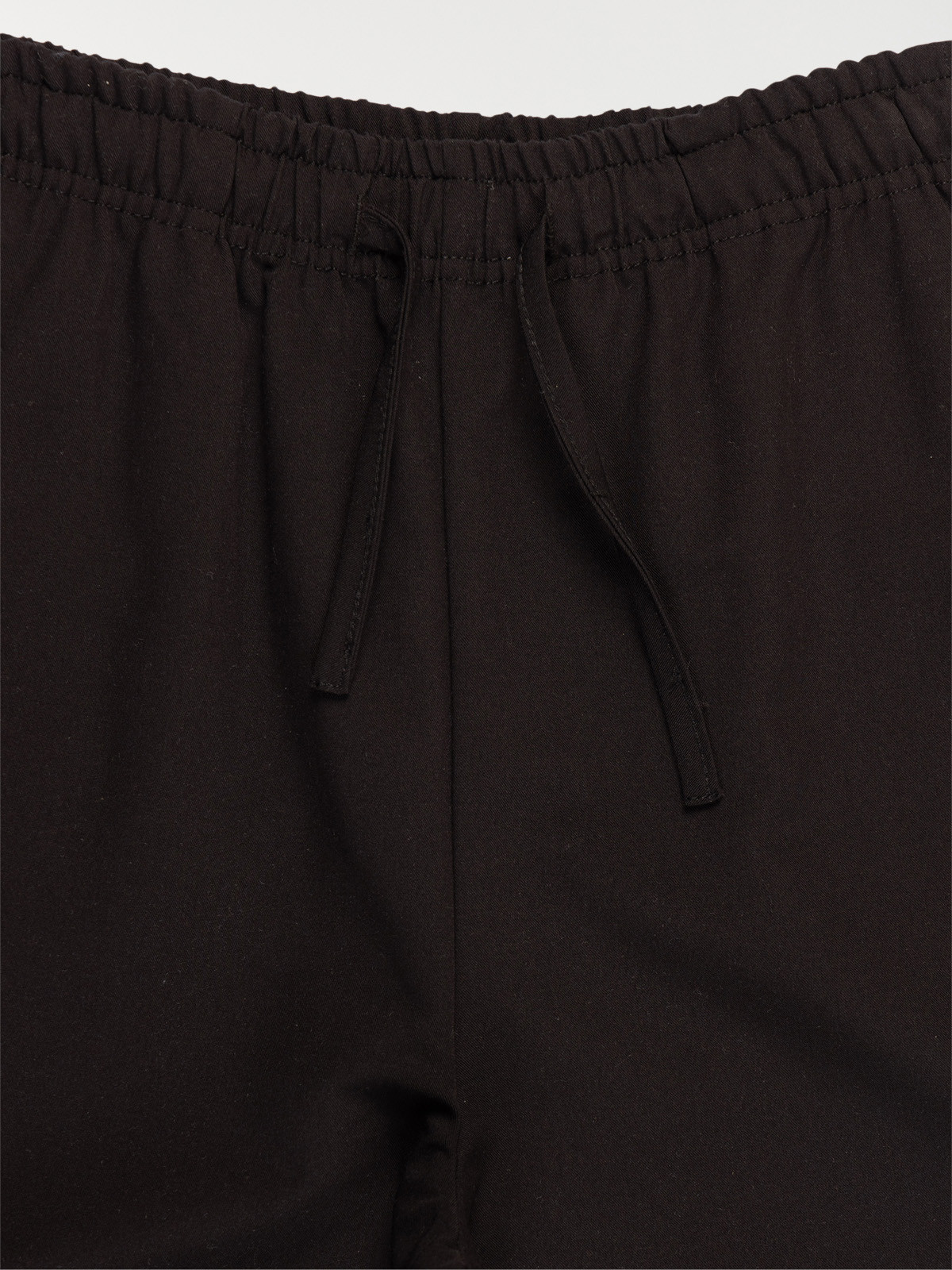Pantalon cargo uni noir fille (XXS-M)