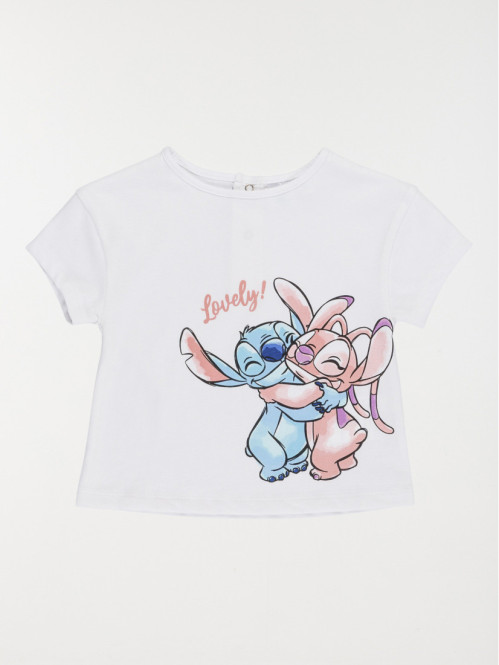 Tee-shirt Stitch et Angel fille (3-36M)