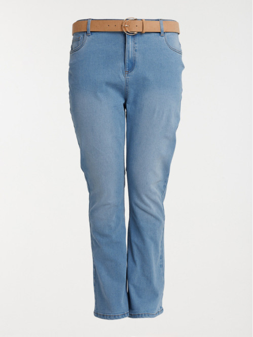 Jean flare grande taille femme