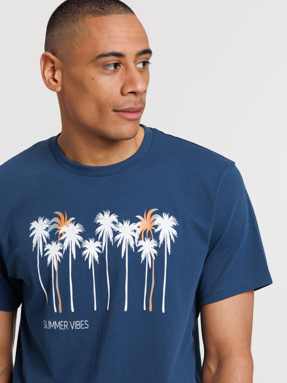 T-shirt imprimé palmier homme