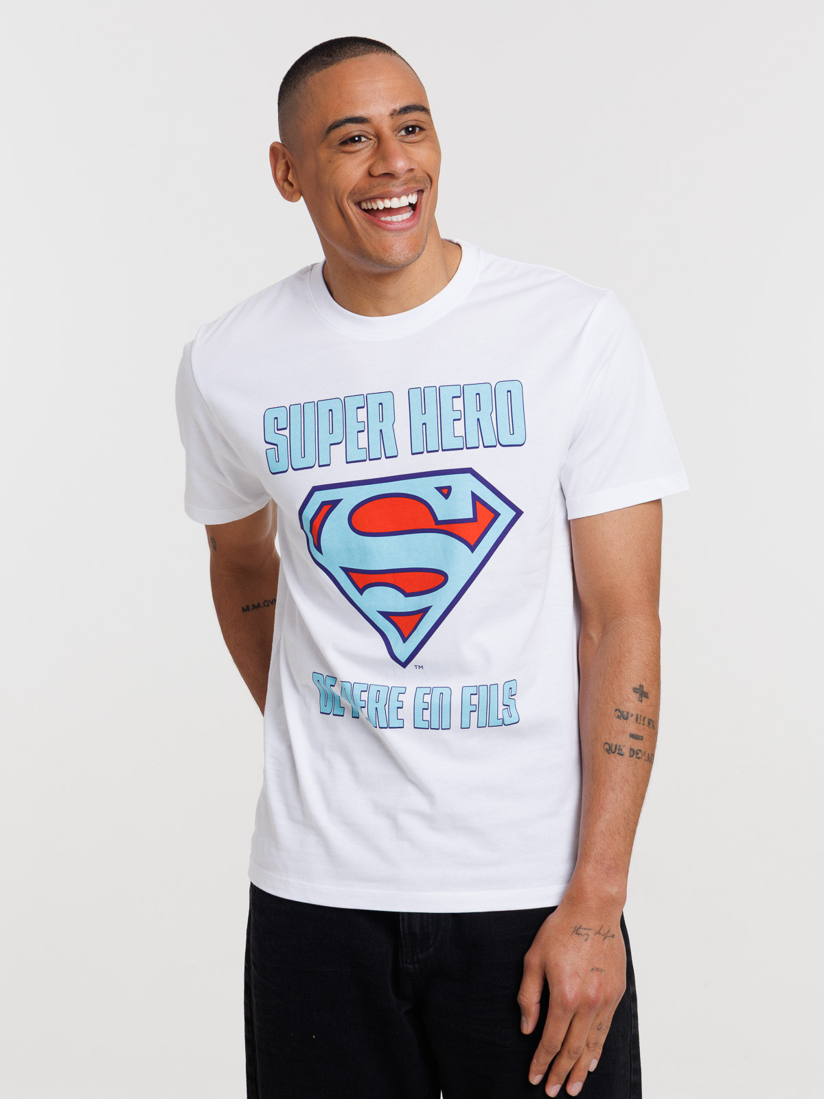 T-shirt super papa homme