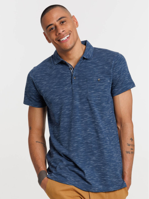 Polo homme col classique poche poitrine