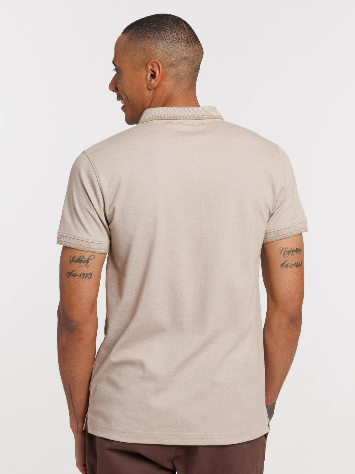 Polo beige clair homme Polo beige clair homme