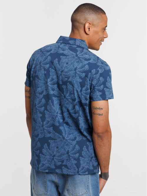 Polo imprimé palmier homme