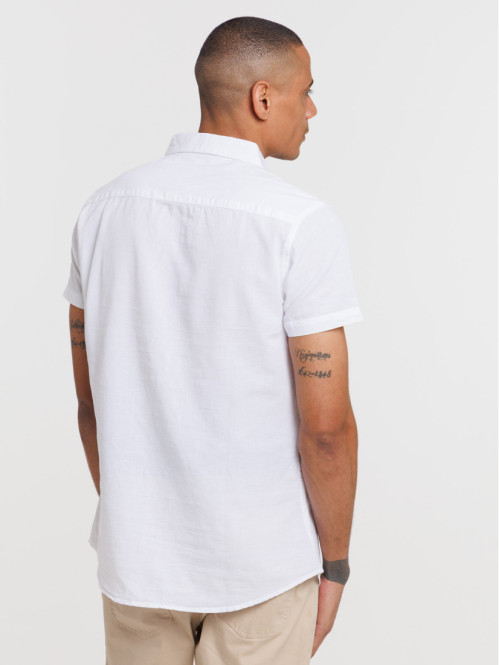 Chemisette blanche homme