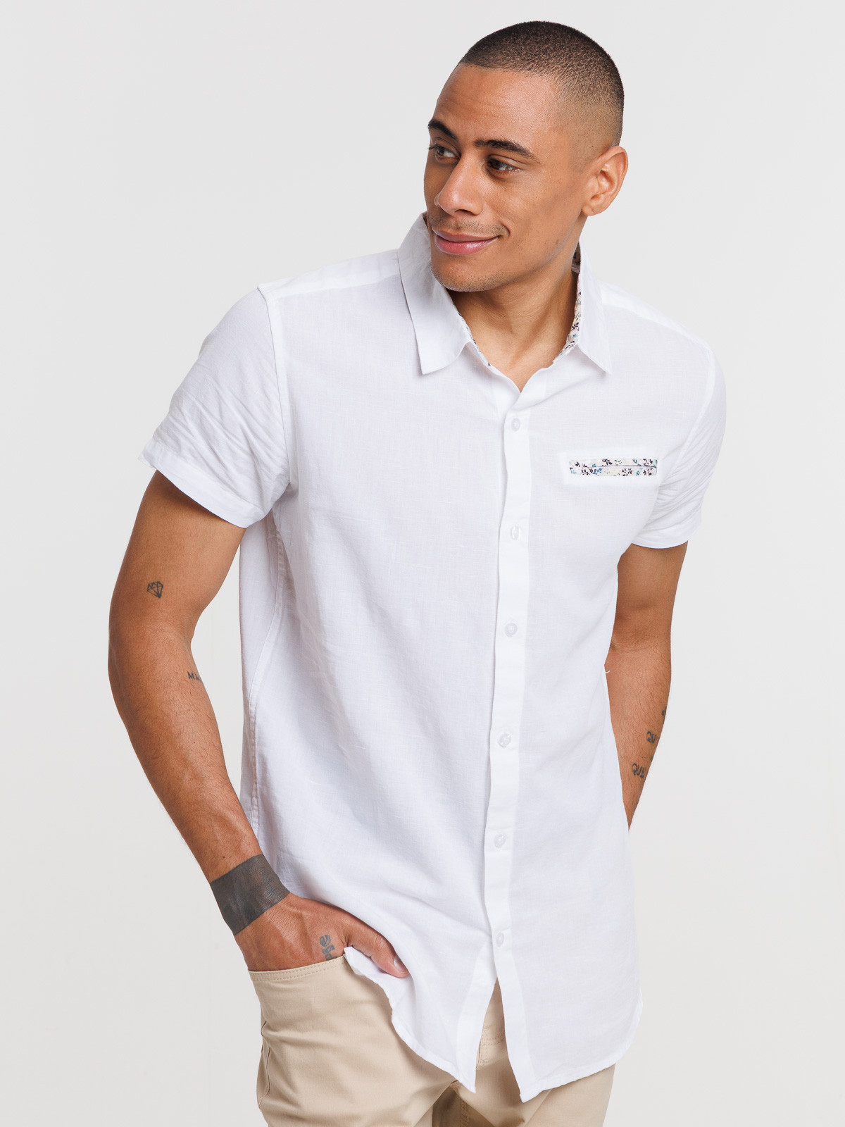 Chemisette blanche homme Chemisette blanche homme