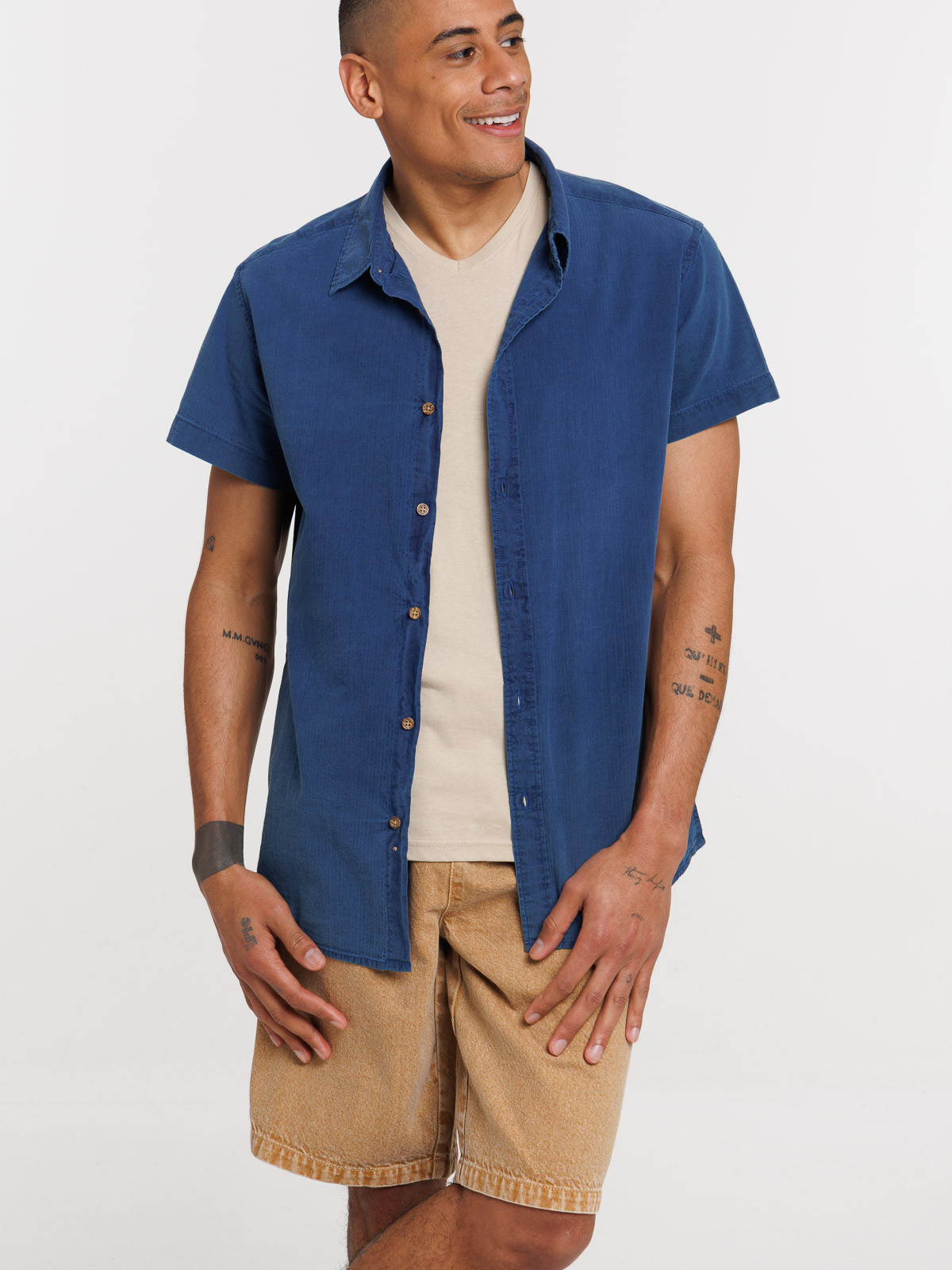 Chemisette en coton homme