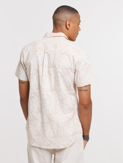 Chemise motif palmier homme