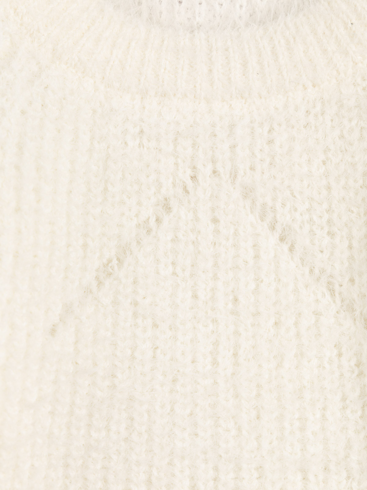 Pull écru maille ajourée fille (3-8)