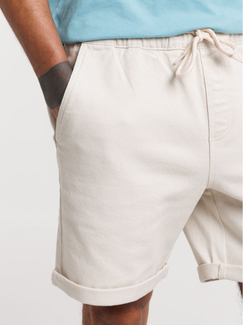 Short beige clair homme