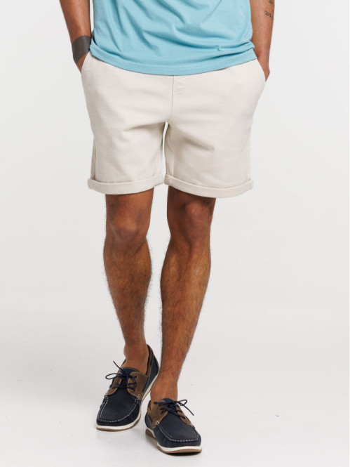 Short beige clair homme