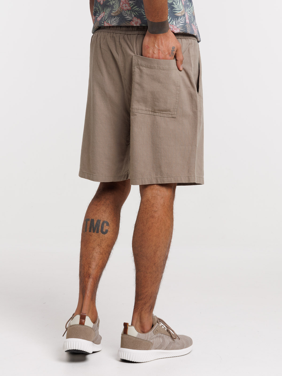 Short tilleul en coton homme