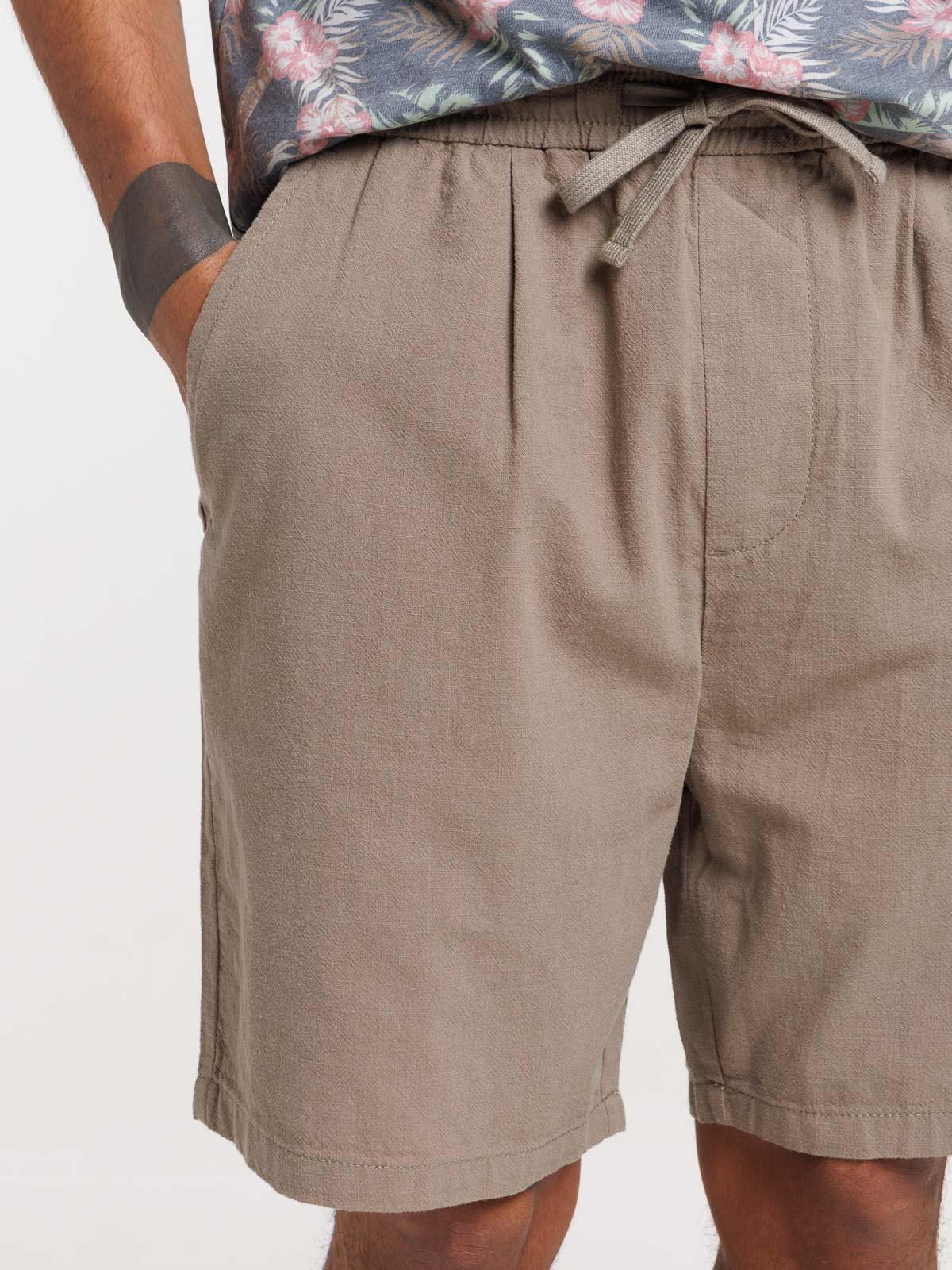 Short tilleul en coton homme