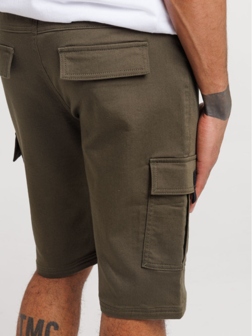 Bermuda cargo kaki homme