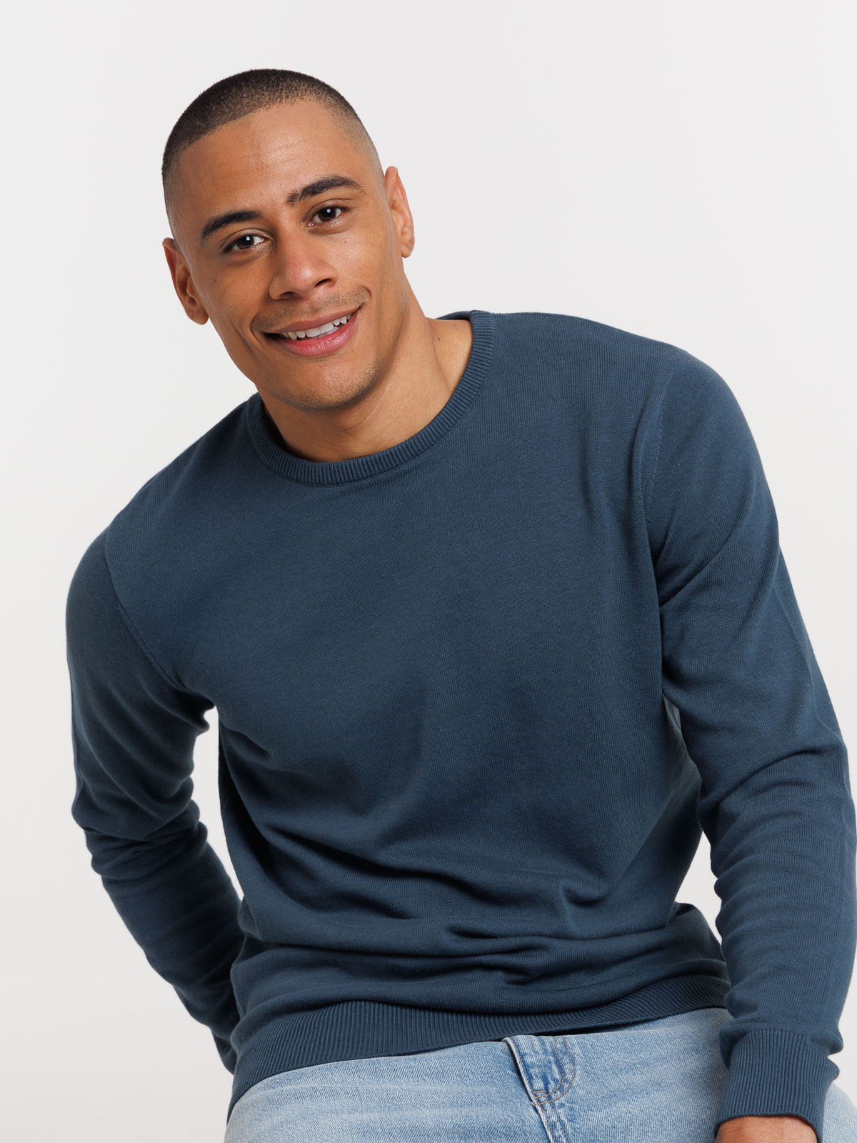 Pull col rond tonnerre homme