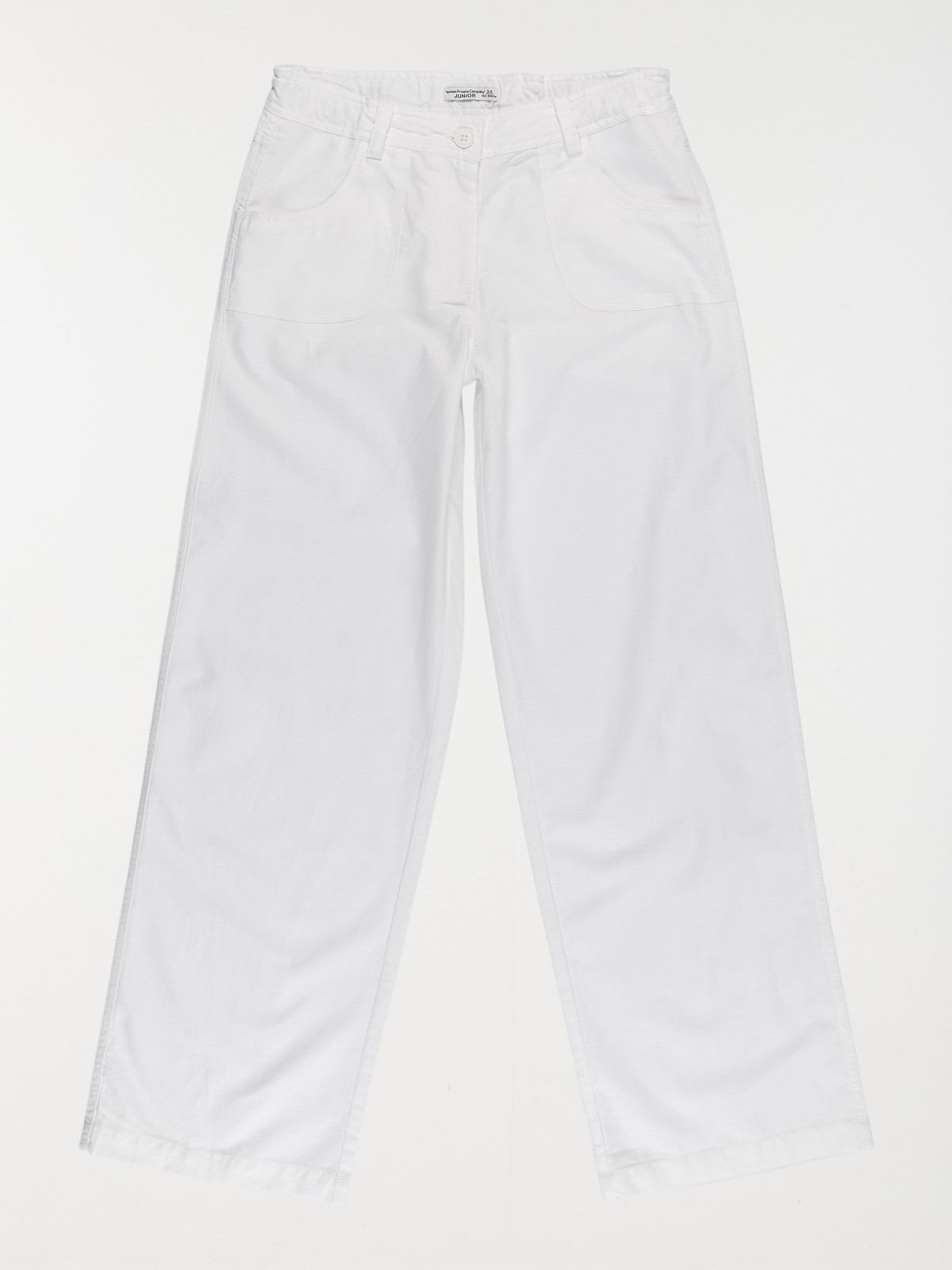 Pantalon large blanc fille (XXS-M)