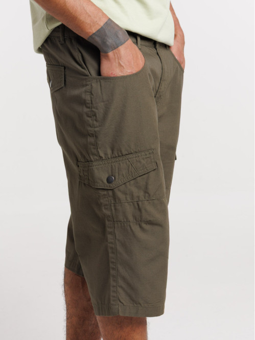 Bermuda cargo kaki homme