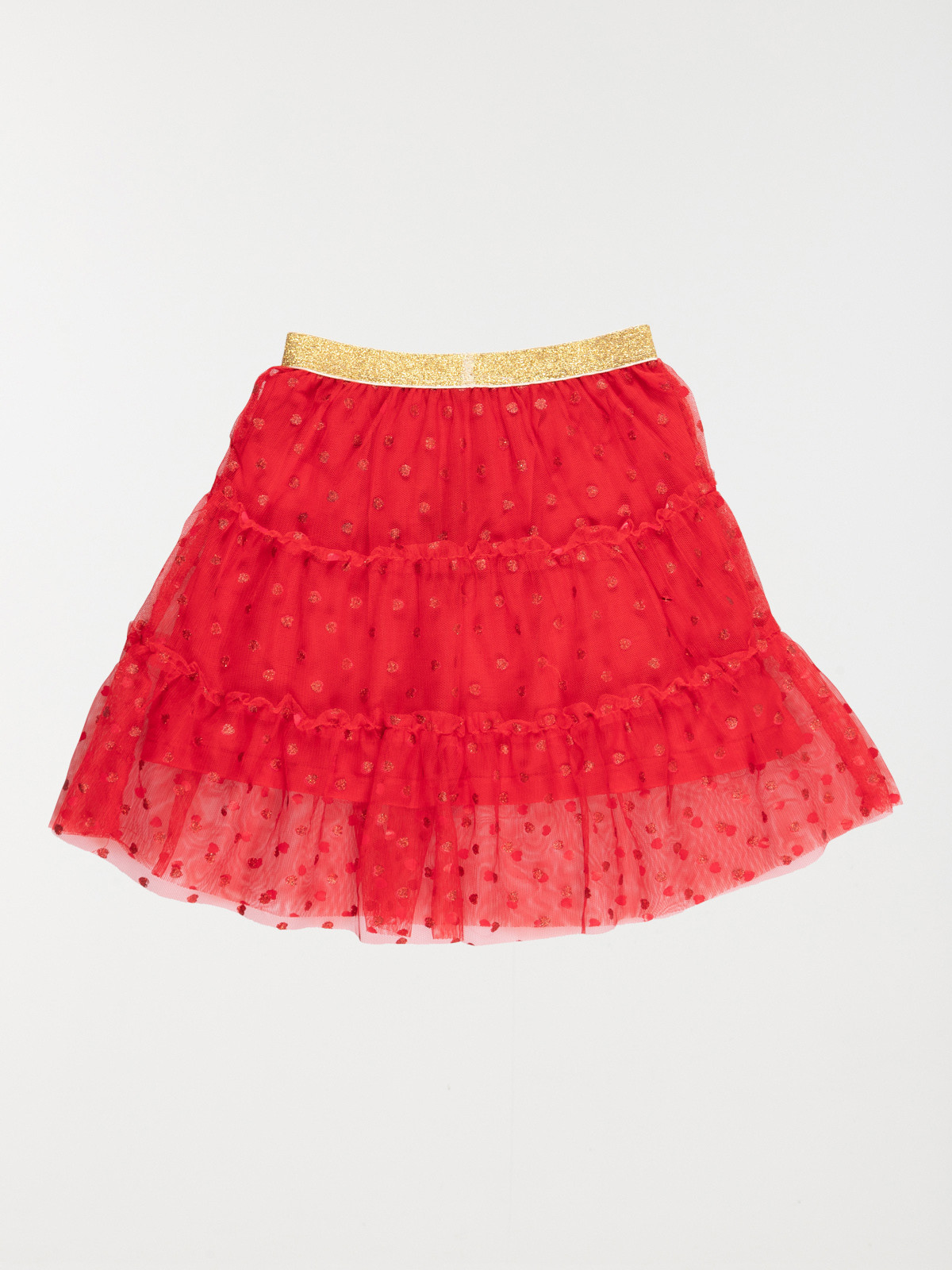 Jupe de fête rouge fille (3-8A) Jupe de fête rouge fille (3-8A)