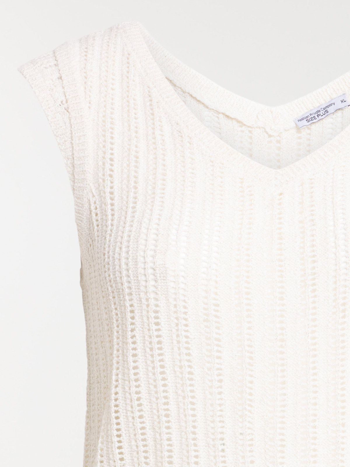 Pull sans manches grande taille femme