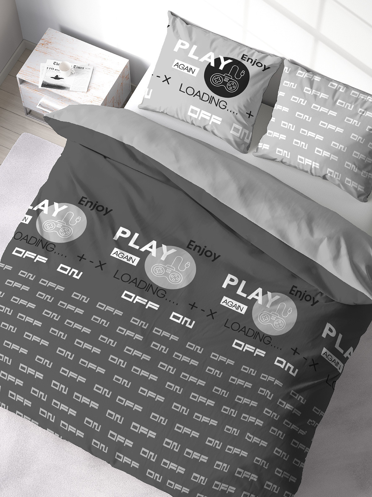 Parure gamer 2 personnes 240 x 220 cm