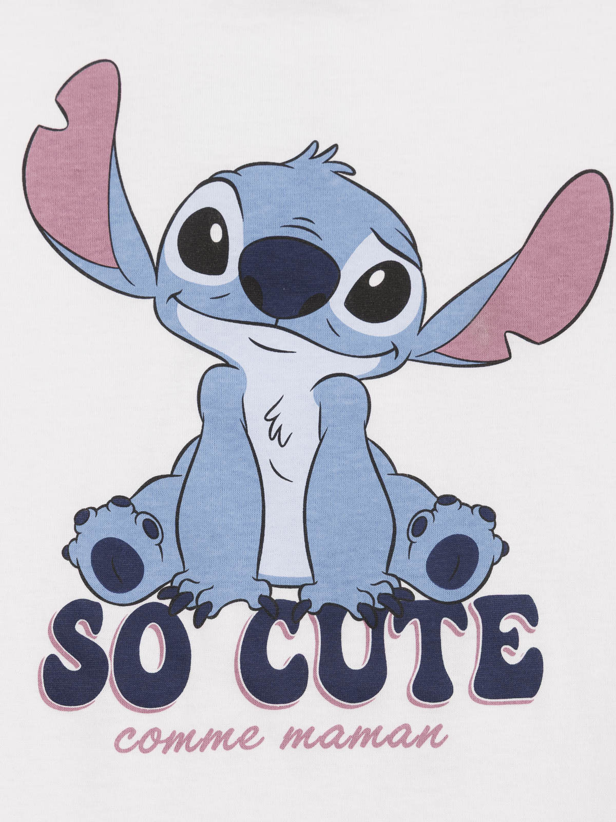 Tee-shirt Stitch fille blanc (3-12A)