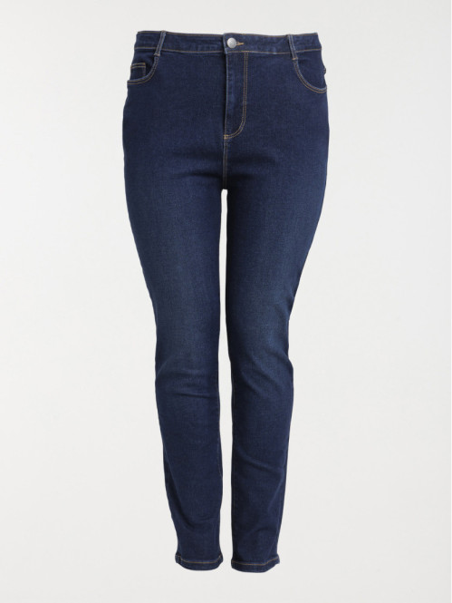 Jean slim brut grande taille femme