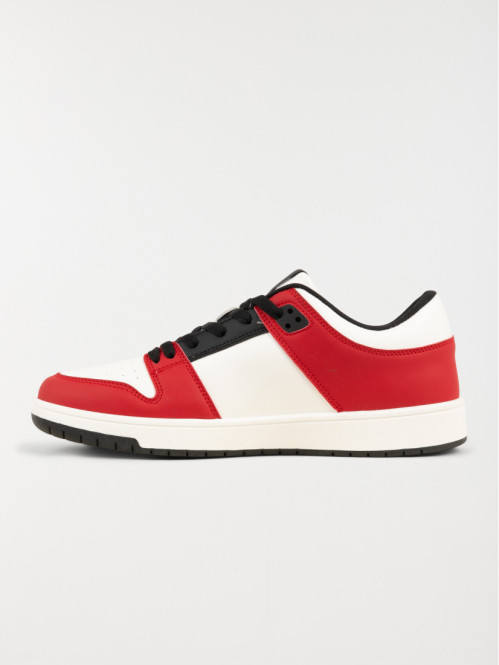 Baskets blanches et rouges homme (40-46) Baskets blanches et rouges homme (40-46)