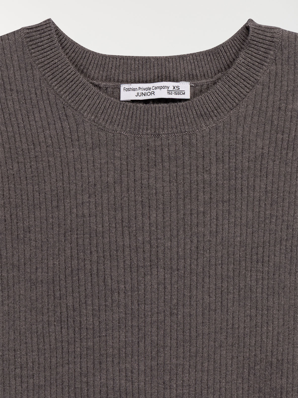 Pull côtelé uni fille (XXS-M) Pull côtelé uni fille (XXS-M)