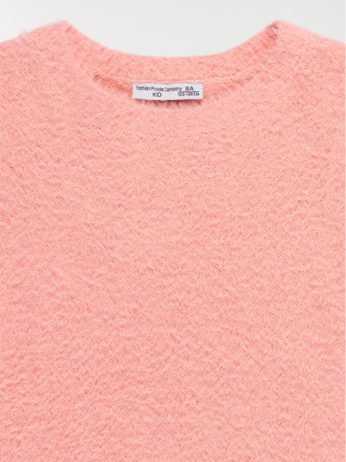 Pull doux col rond fille...