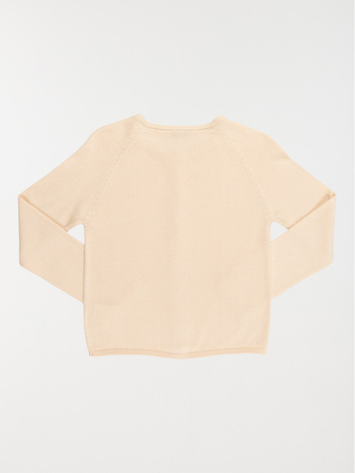 Gilet uni boutonné fille...