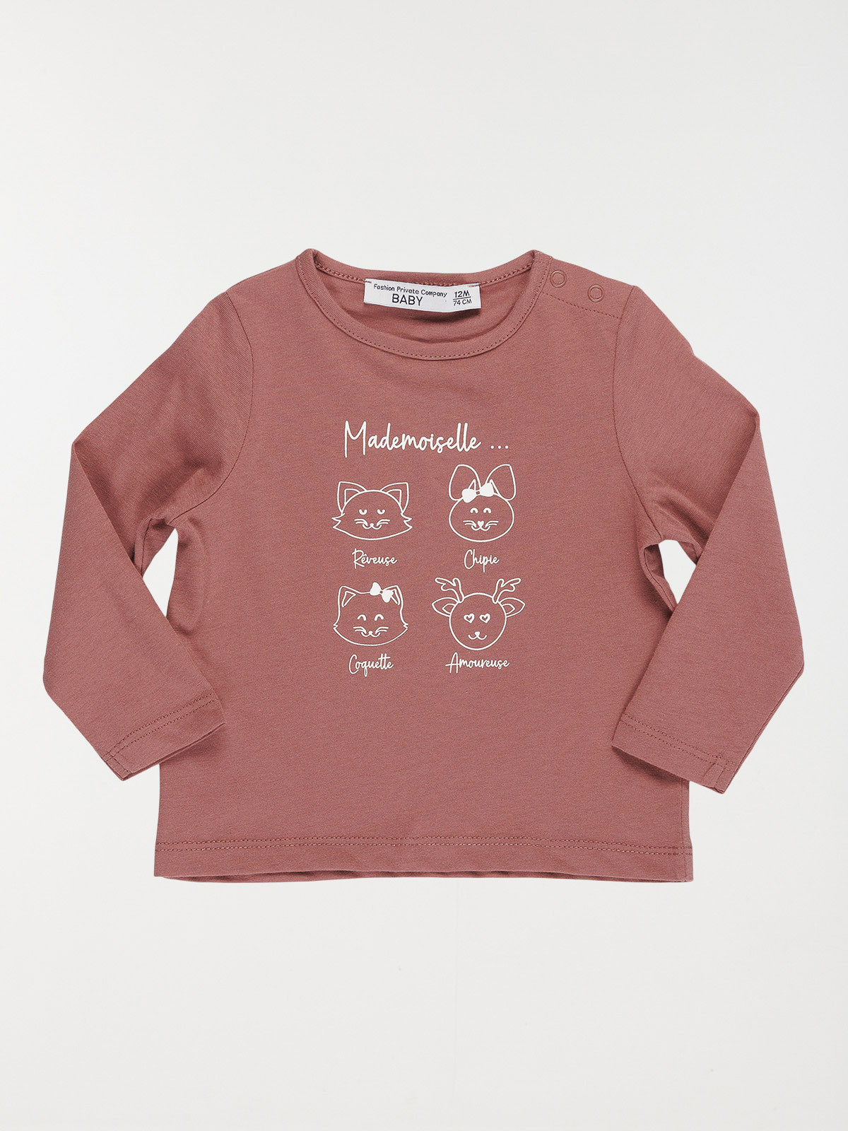 T-shirt mademoiselle fille (3-36M)