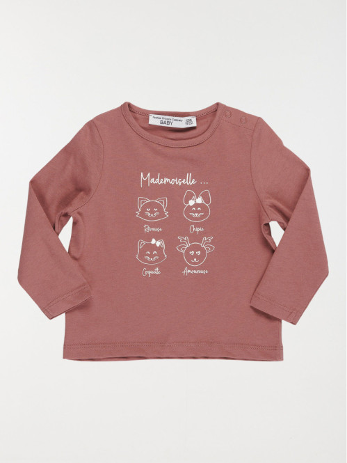 T-shirt mademoiselle fille (3-36M)