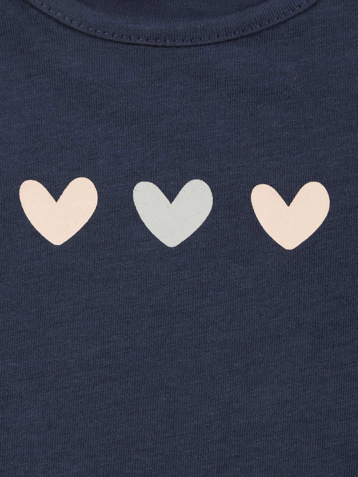 Tee-shirt motif coeurs fille (3-36M)