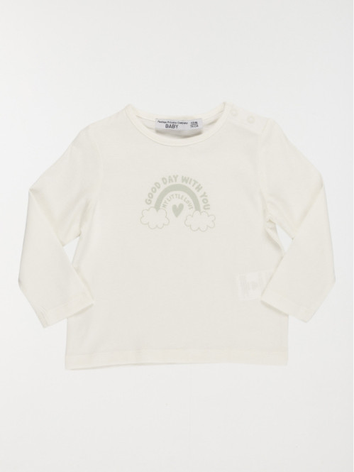 Tee-shirt arc-en-ciel fille (3-36M)
