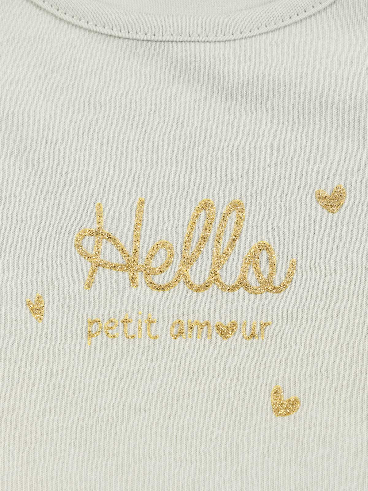 T-shirt hello petit amour fille (3-36M)