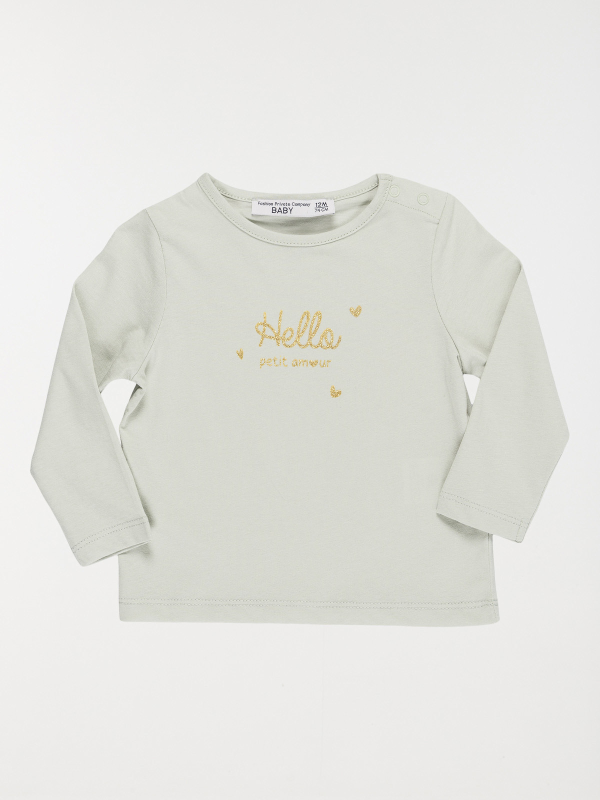 T-shirt hello petit amour fille (3-36M)