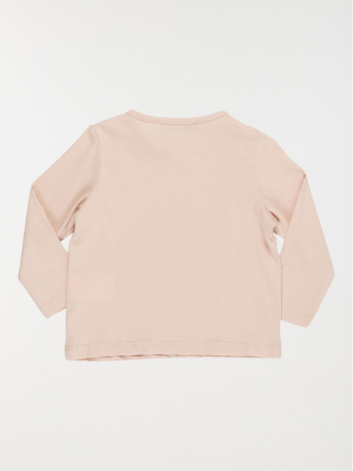 T-shirt coeur léopard fille...