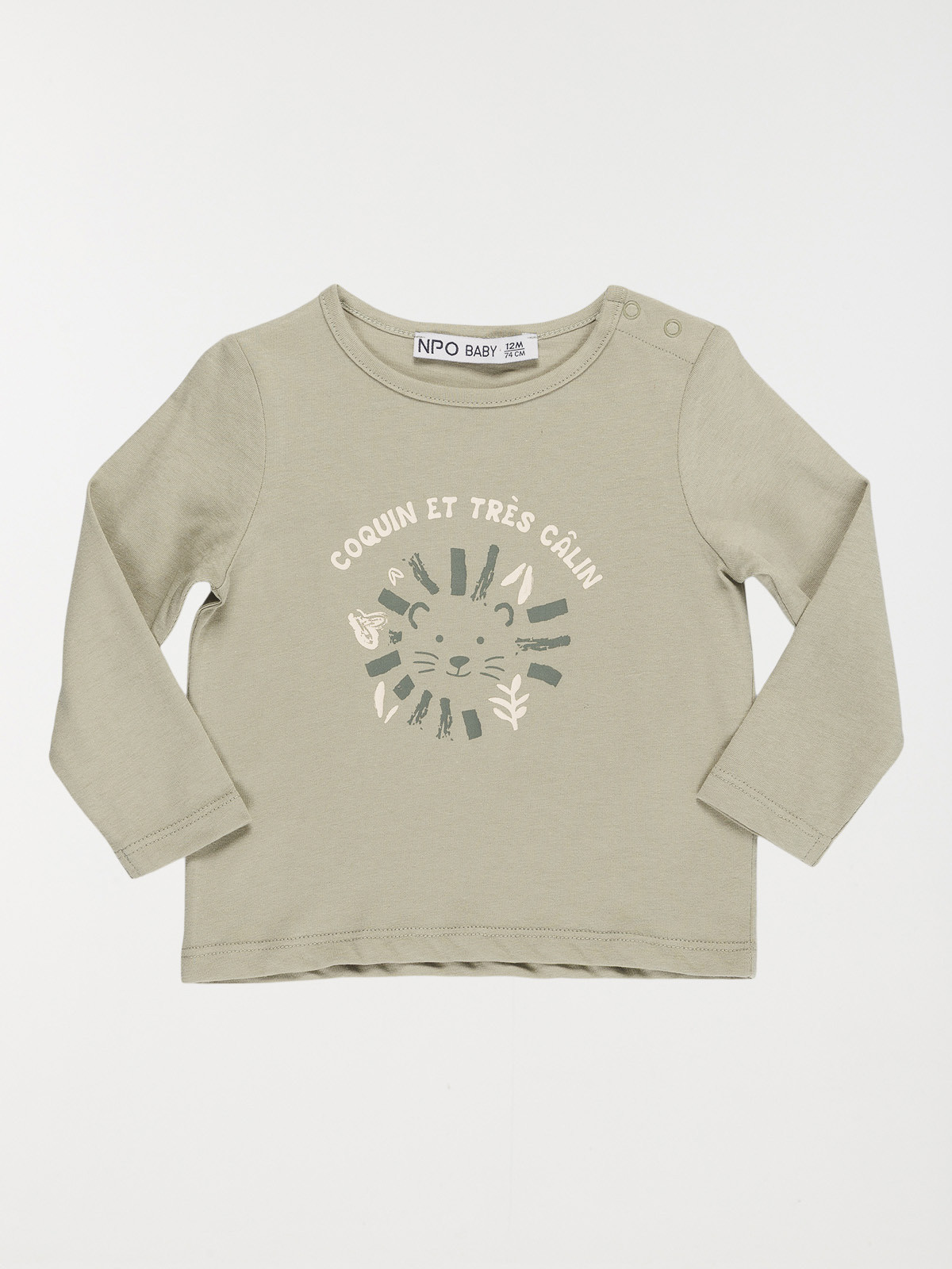 T-shirt imprimé lion garçon (3-36M)