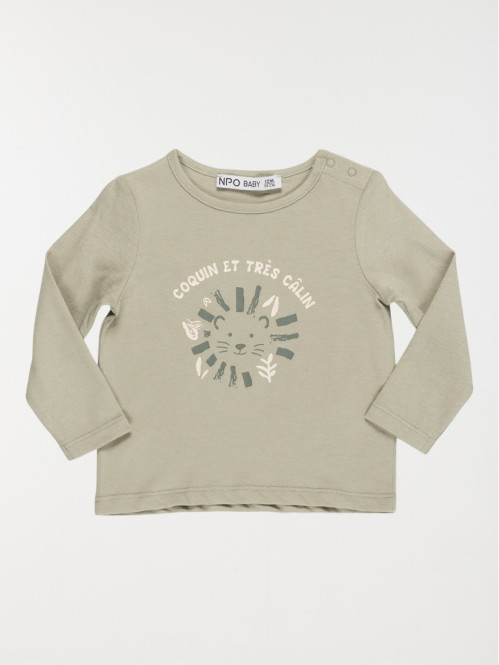 T-shirt imprimé lion garçon (3-36M)