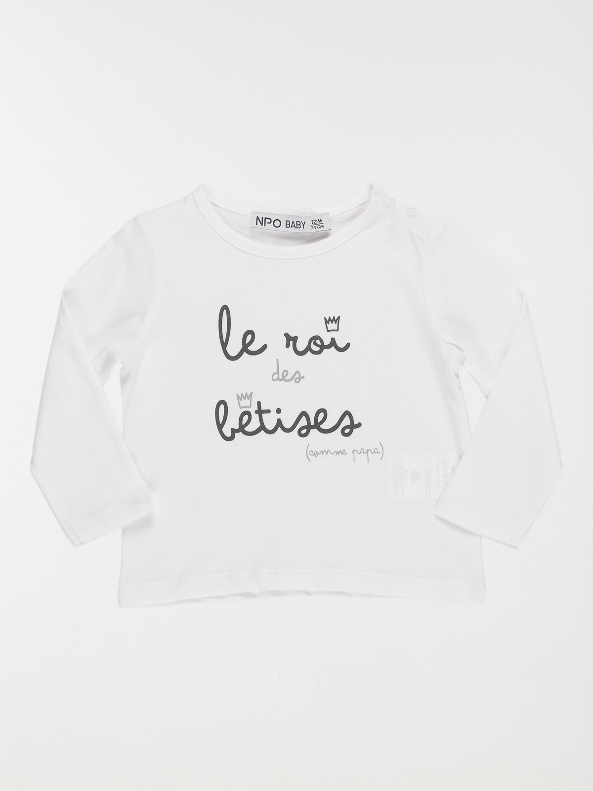 Tee-shirt à message garçon (3-36M)