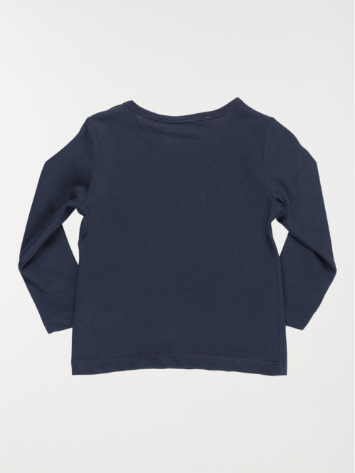 Tee-shirt message garçon marine (3-36M)