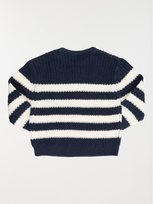 Pull marine rayé garçon (3-36M) Pull marine rayé garçon (3-36M)