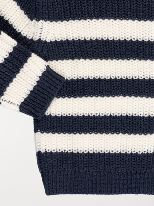 Pull marine rayé garçon (3-36M) Pull marine rayé garçon (3-36M)